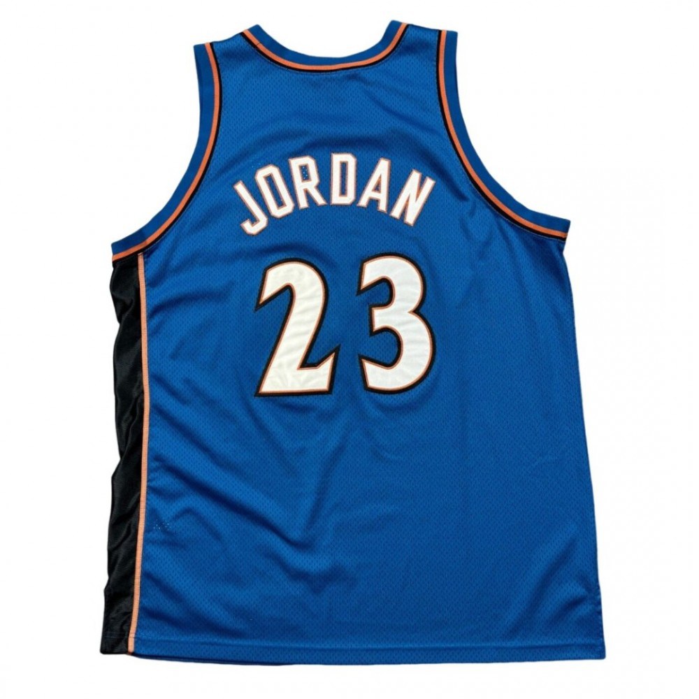 Washington Wizards Michael Jordan #23 Vintage Blue Jersey 911 Patch-Pro Kit Vault | Brand New 26/27 Sports Jerseys